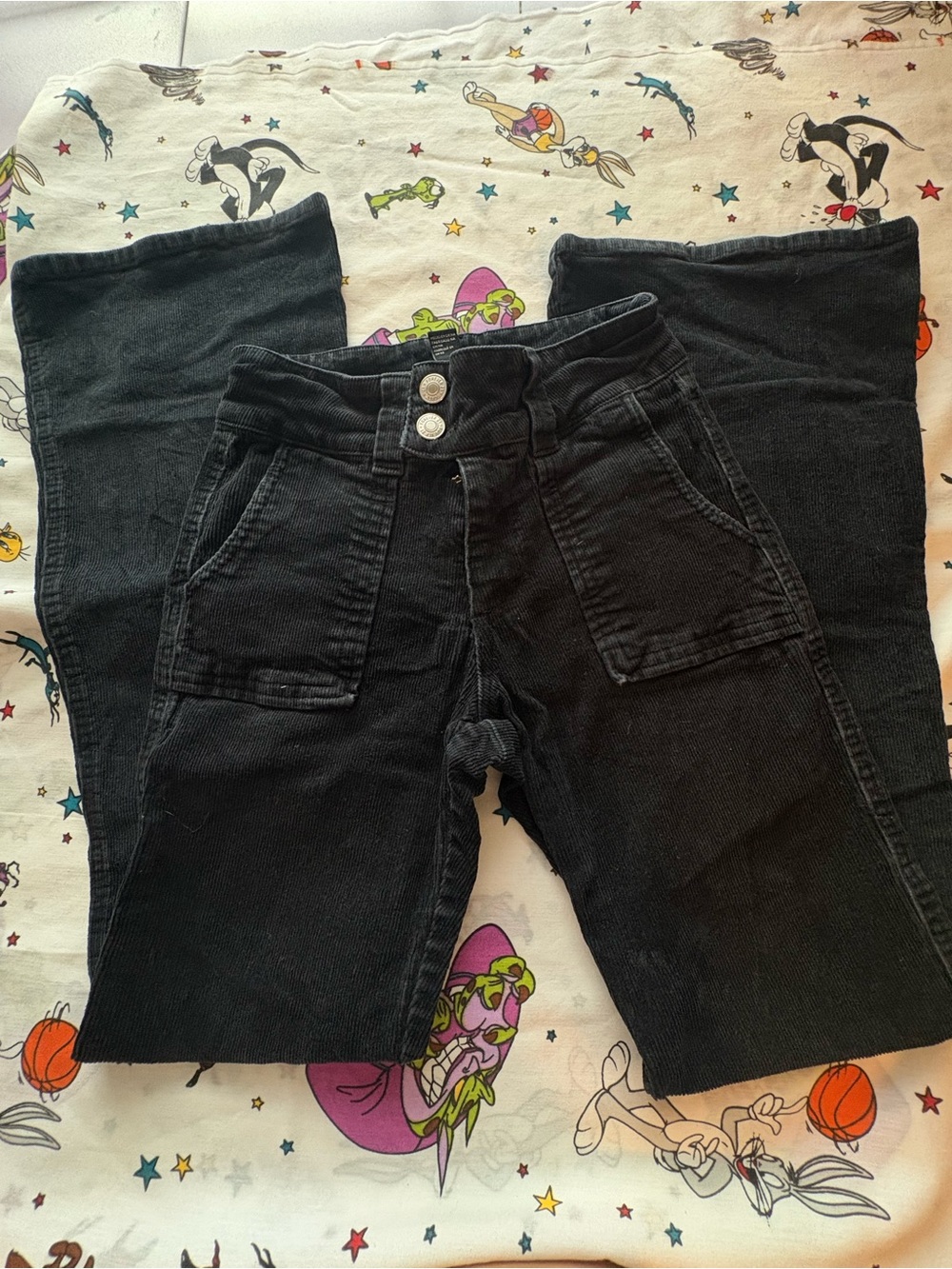 Forever 21 Black Wide-Leg Flare Jeans